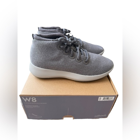 NIB Allbirds Women’s Wool Runner Up Mizzles Shoes in Light Grey in size 8 - Picture 3 of 8